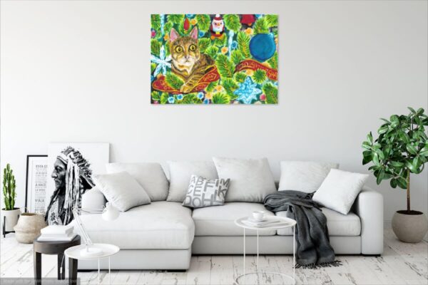 Christmas Cat 2 Wall Example 2