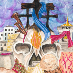 Golgotha Watercolor Painting By The GYPSY