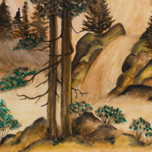 "Huángsè Qiutian (Yellow Fall)" Original Watercolor Art By: J.A. George AKA; The GYPSY