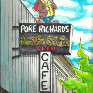 Pore Richards Watercolor Painting By The GYPSY