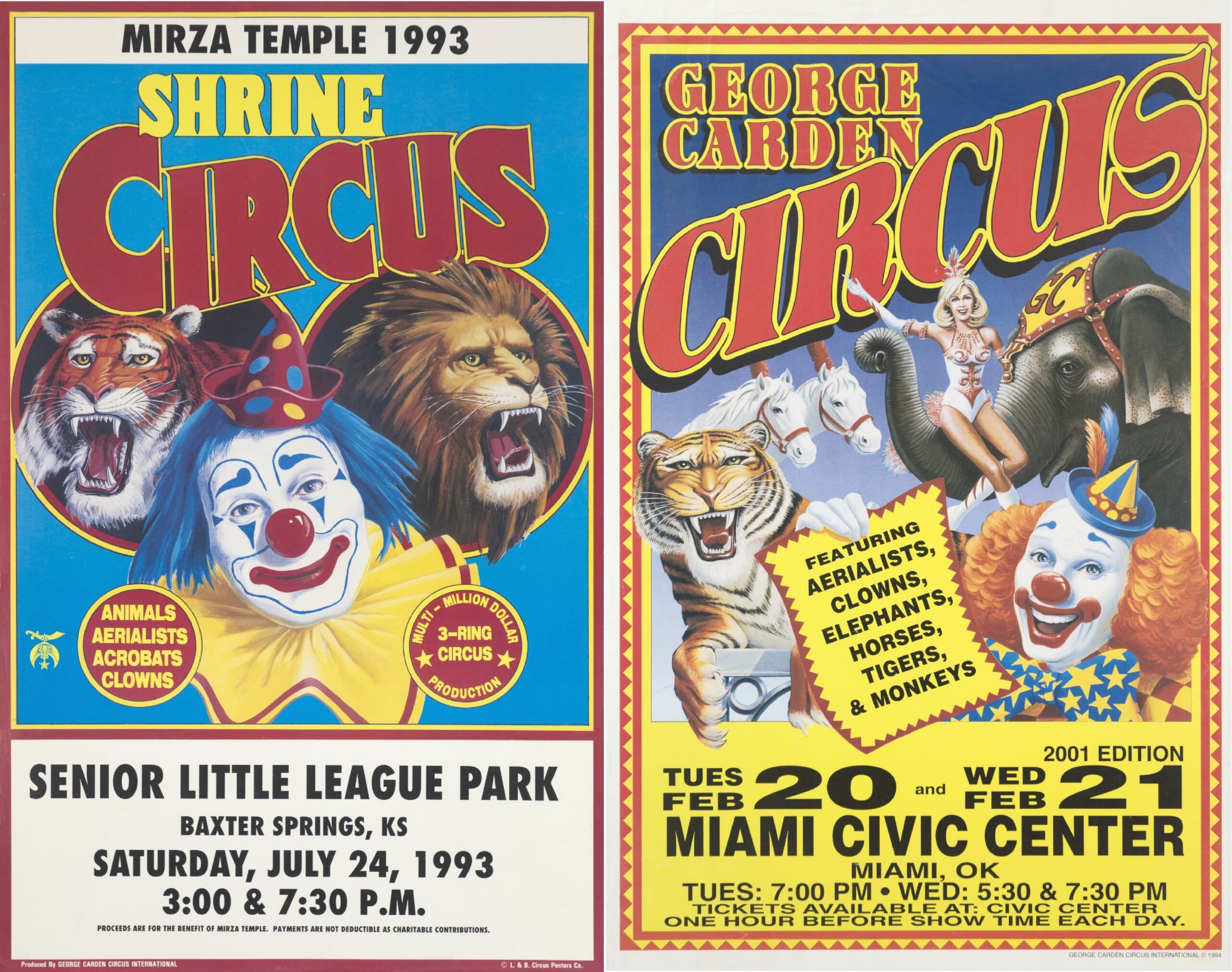 Circus Posters from The GYPSY's collection.