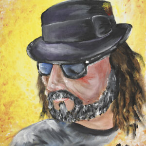 Finger Paint Self Portrait By The GYPSY