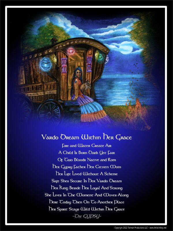 Vardo Dream Within Her Grace Poem Poster